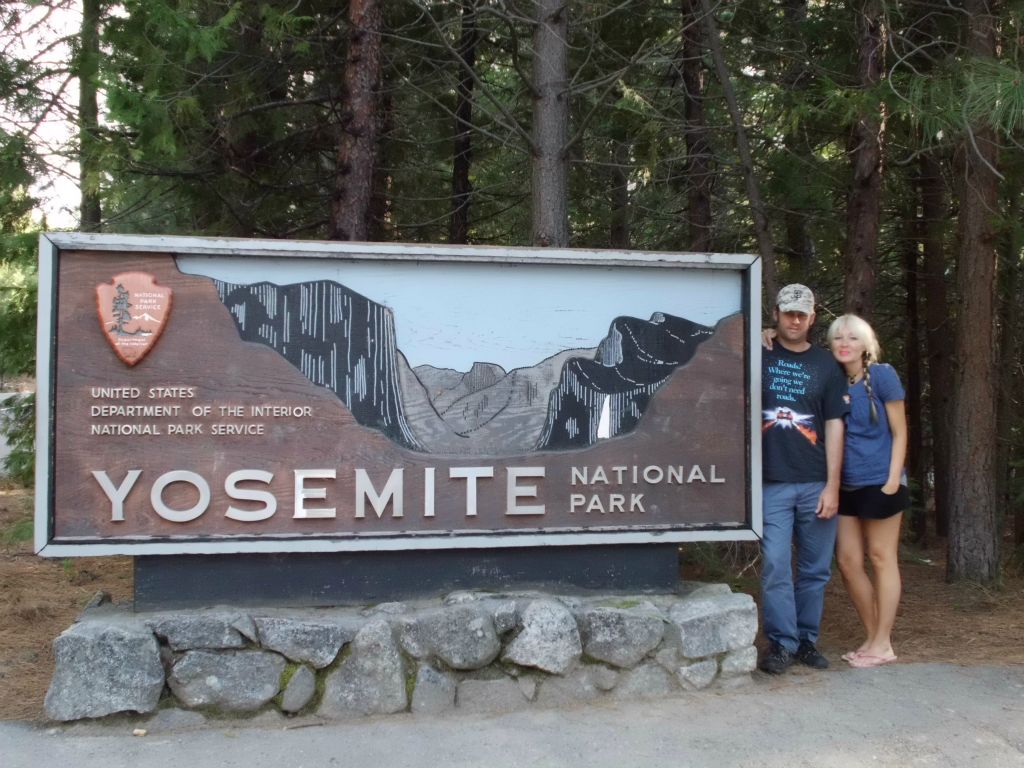 Steve and Daria heading out of Yosemite after our April 2012 trip: