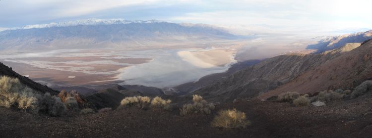 Dante's View panoramic of Badwater Basin