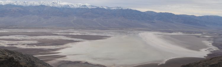 Panoramic of Death Valley taken from the ridge