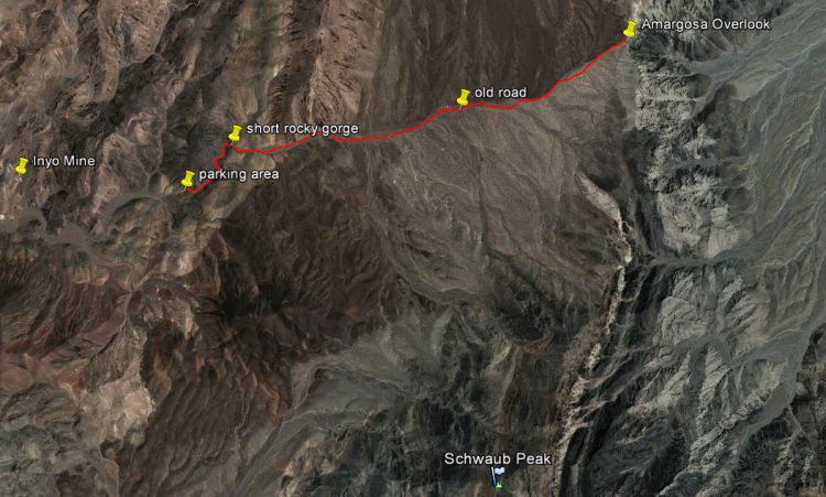Echo Canyon area GE map