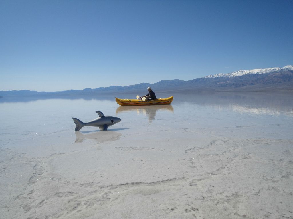 And, finally, it was time to start kayaking on Lake Manly:
