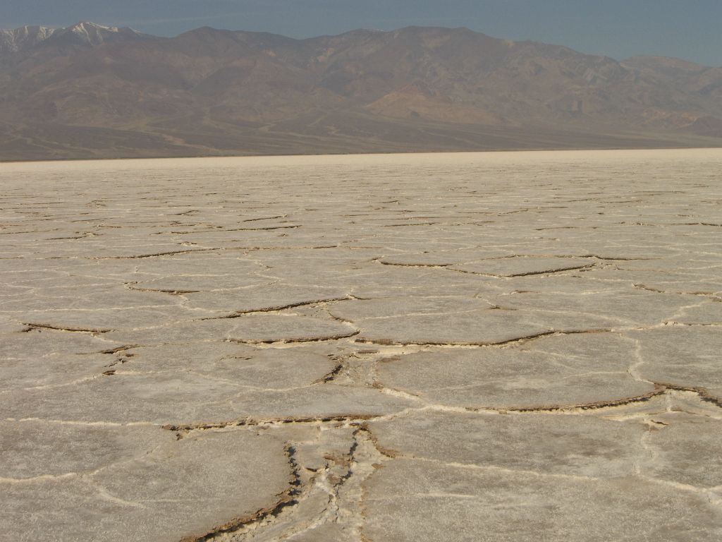 The next time the terrain changed slightly, the salt was divided by small depressions or dips below the ground instead of above the ground: