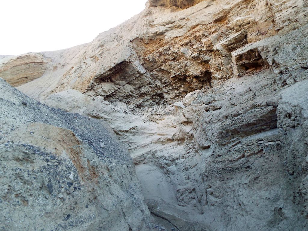 There is so much variety on display within this one section of canyon wall with different rock shapes, angles, and types: