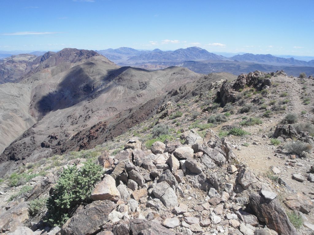 From Dante BM, we had our first view of the entire route we would be taking along the ridgeline to Mount Perry: