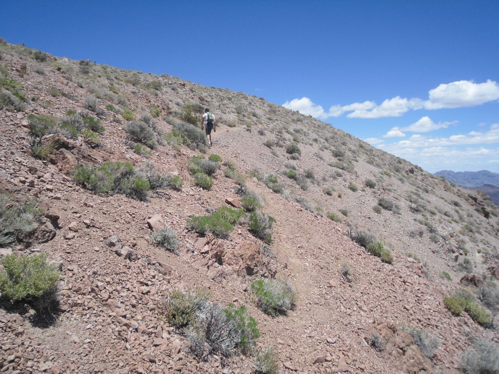 The established use trail really simplifies route finding on this hike for the most part: