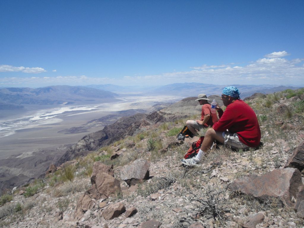 We all sat down and had lunch on the summit.  The hike there had taken us about three hours:
