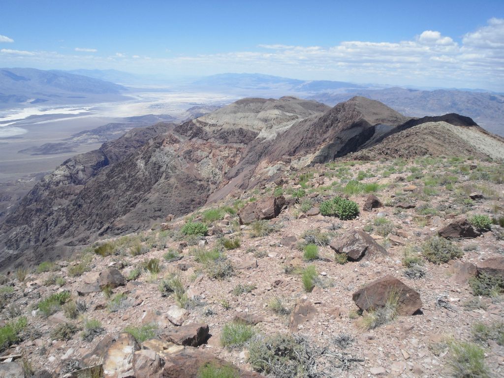 Looking to the north from Mount Perry at some of the smaller summits: