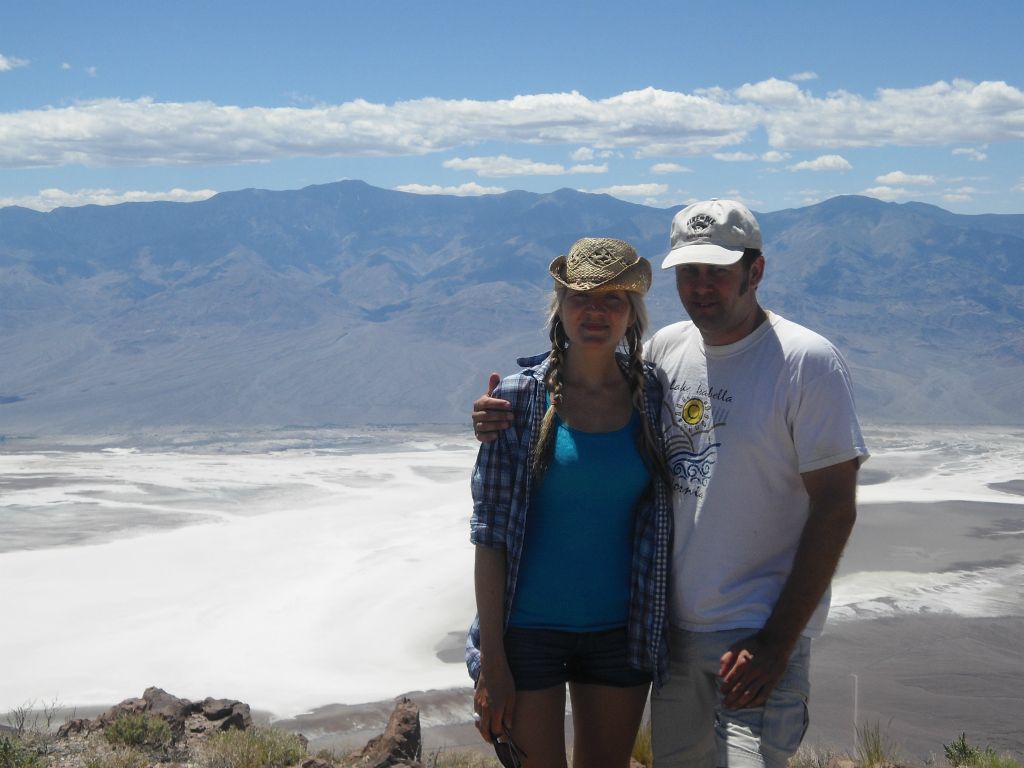 Daria and Steve getting a picture together on the summit of Mount Perry: