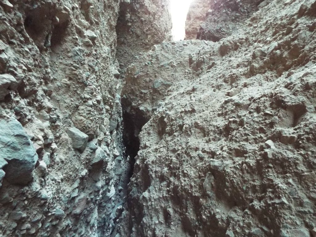 Reaching the double giant boulder obstacle in Slot #3.  It was easier to climb up it from the backside: