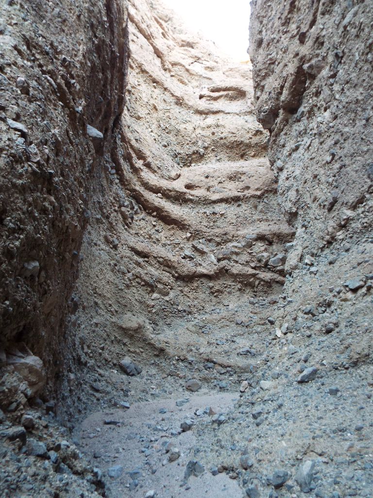 The narrows continued to be completely enclosed with no escape routes for quite some time.  Not the best place to be during a flash flood: