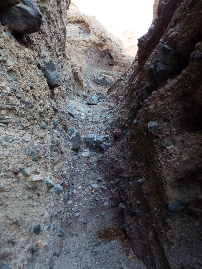 This was a minor dry fall which had to be climbed to continue.  It may present a challenge to some hikers: