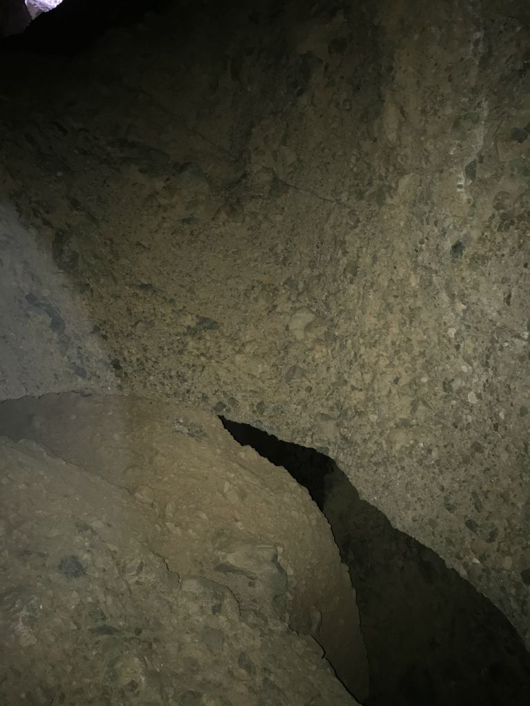 The next two pictures focus on the middle and right sides of the bridge where it connects to the canyon wall: