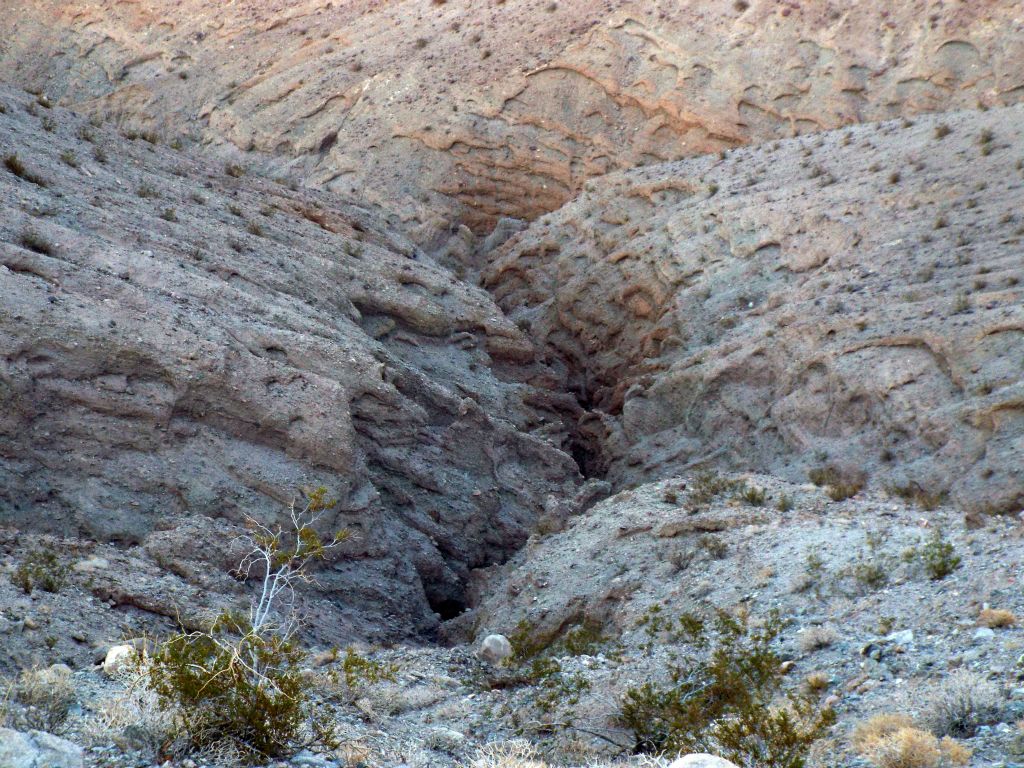 Looking down one of the forks of Slot #3.  I decided to keep hiking along the ridge and not drop into this fork, but I would explore it later from the bottom: