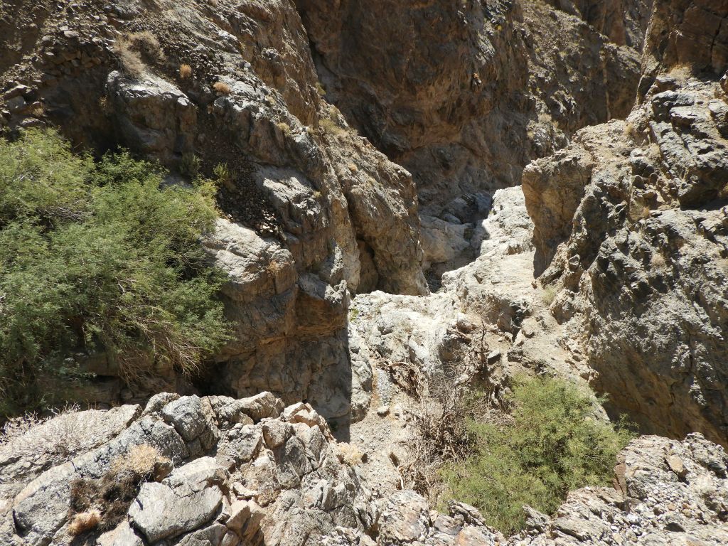 It wasn't possible to scramble safely down to the surface water of Timpapah Spring: