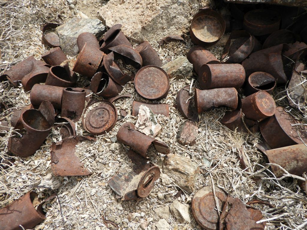 These old cans were perhaps used by Death Valley Scotty and his friend Bill Keyes: