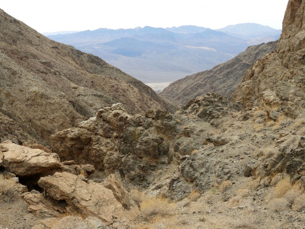 This is the view looking down and out Lower Scotty's Canyon: