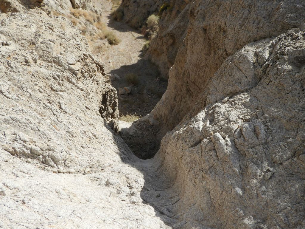 This is the 2nd major dry fall.  We probably could have climbed it down if we really needed to, but there was a plant growing in the worst possible spot: