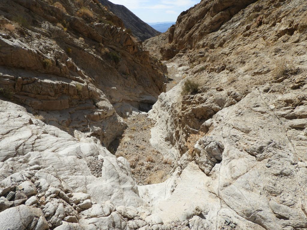 The long section of dry cascades continued in the canyon: