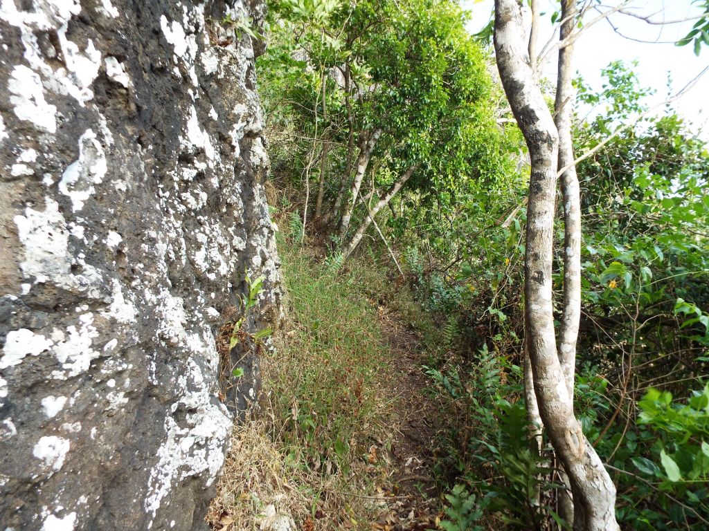 Continuing along the base of the cliffs with some easier terrain: