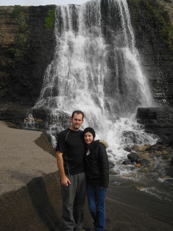 And a picture of Steve with his sister Annie: