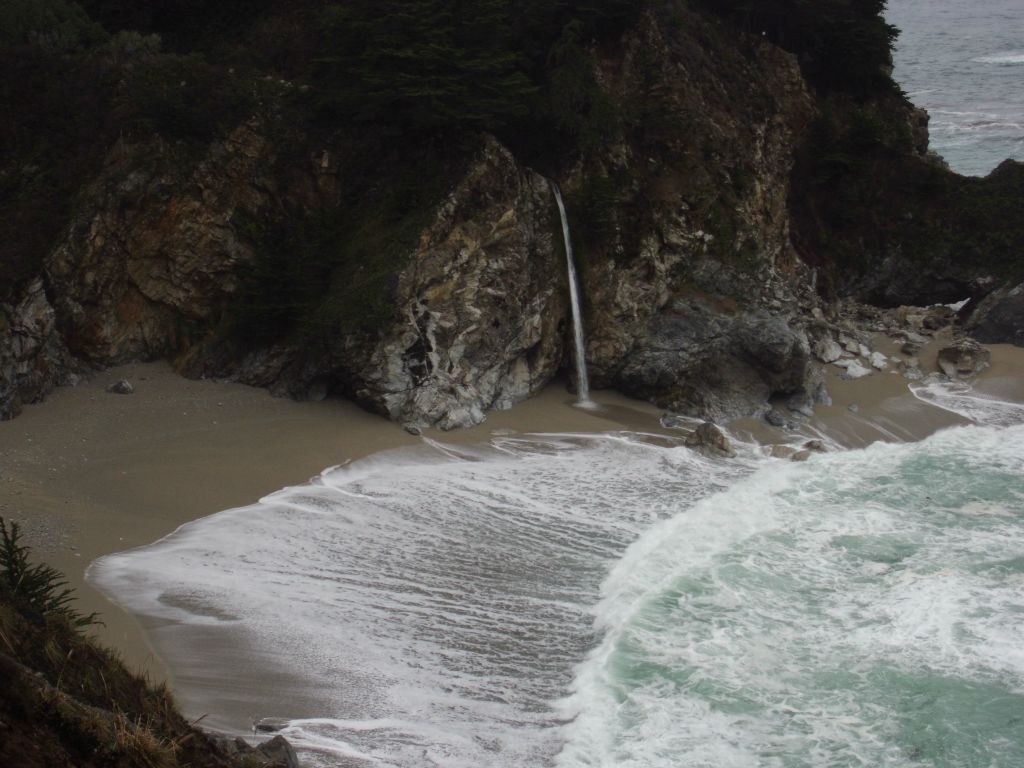 These final four pictures were not taken in the Alamere Falls area, but rather in Julie Pfeiffer Burns State Park in Big Sur.  This is McWay Falls, which is the other tidefall in California: