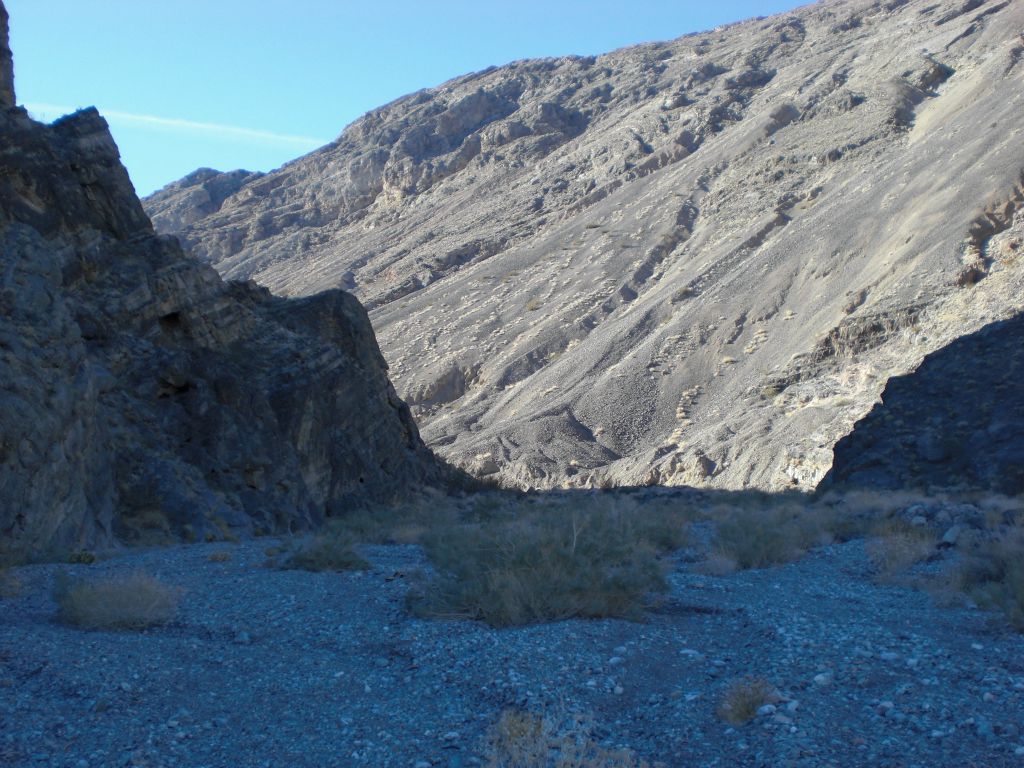 At the wide entrance looking into Bighorn Gorge:
