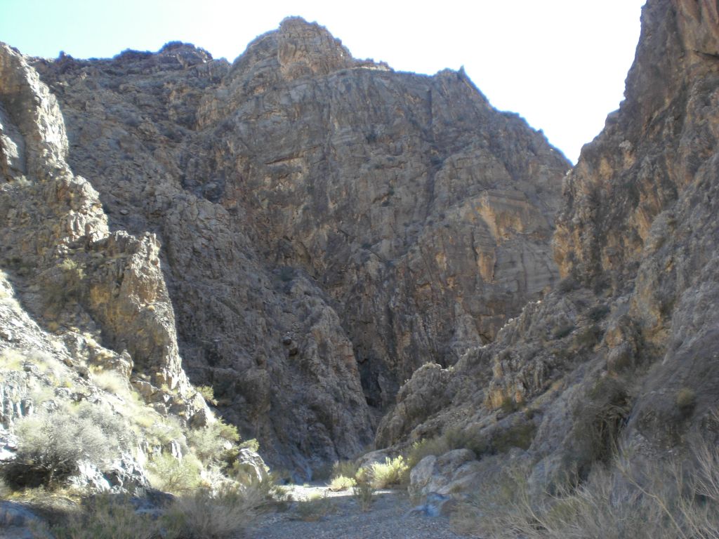 As we continued walking through a brief wide open area, we noticed that the gorge began narrowing down again up ahead: