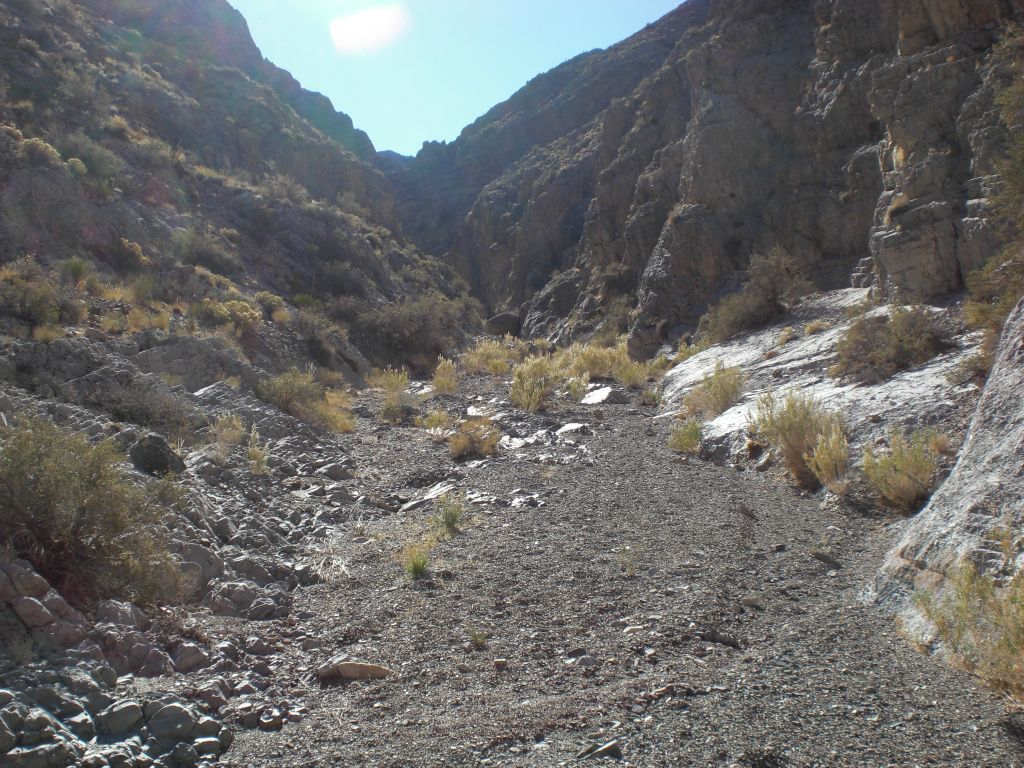 The canyon between the 1st and 2nd Narrows did not widen out as much as before:
