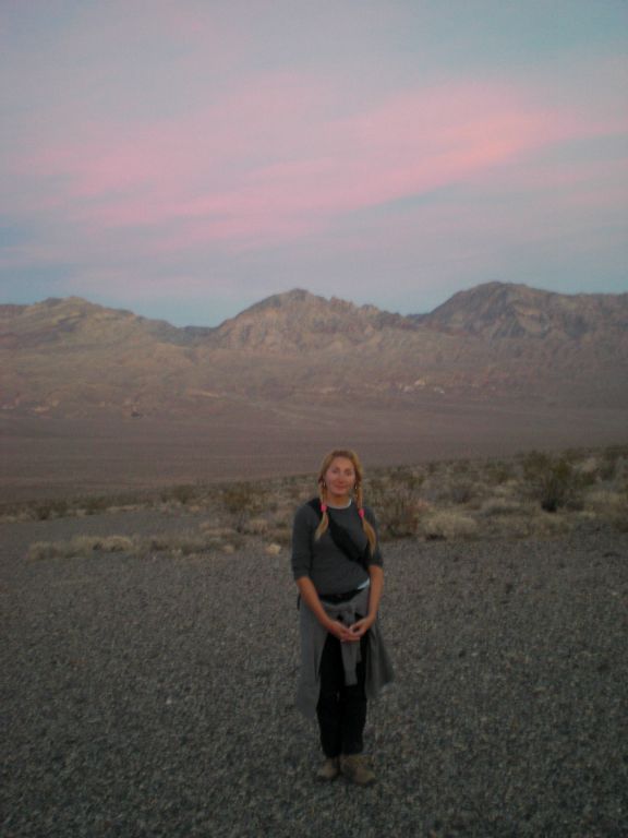 We arrived out at the alluvial fan of Bighorn Gorge just as the sun was setting.  Flashlights would be needed for the final hour or so of hiking: