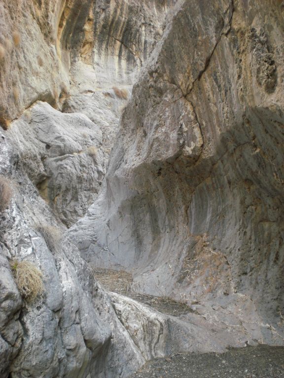 Notice the variety of colors and patterns on the walls of the narrows: