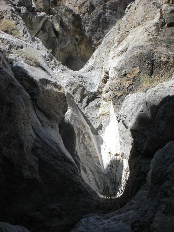 There were a couple of dry falls like this one which we climbed up to get farther into the lower 1st narrows: