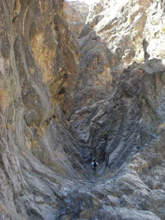 Approaching the end of the lower 1st Narrows for hikers: