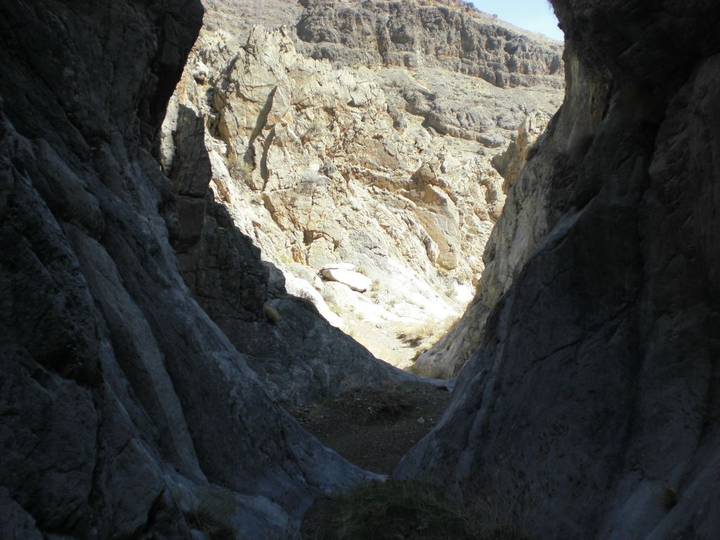 Spectacular view looking back out of the section of narrows that we had hiked through: