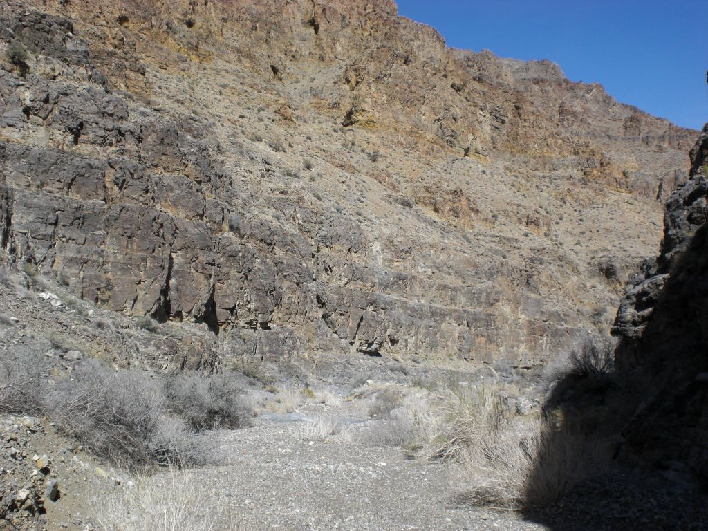 The canyon doesn't widen out that much in this area: