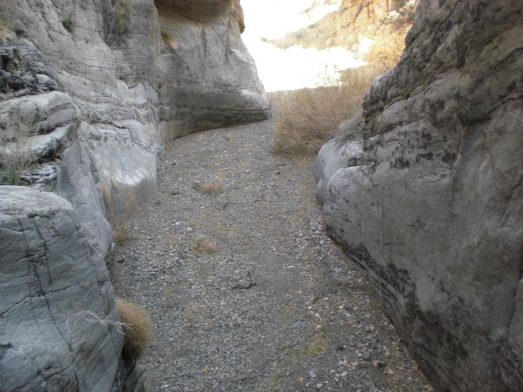 Just a small passage to walk through most of the way: