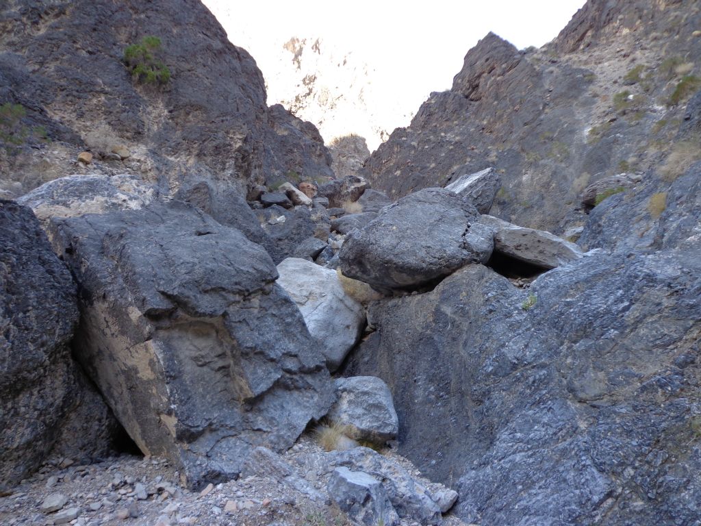 It was quite steep and we had to contend with lots of small boulder climbs: