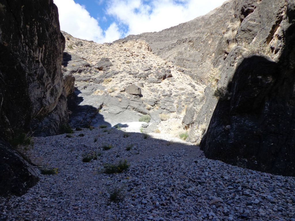 A bend in the narrows where we couldn't see very far ahead of us: