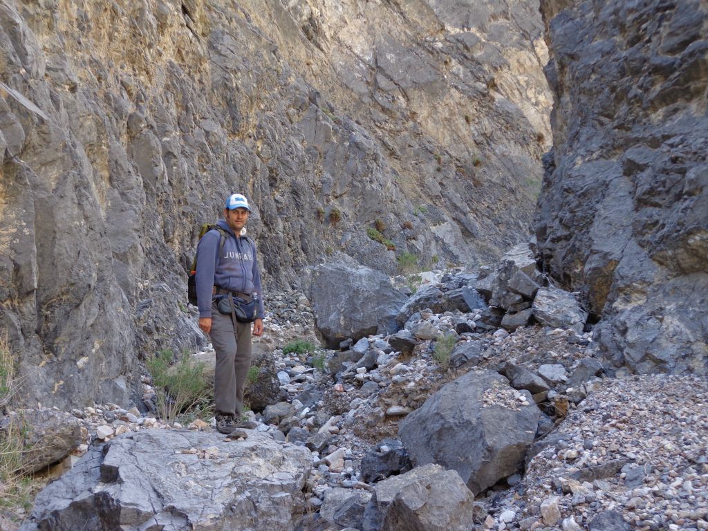 Steve getting a picture as we entered into the best part of the canyon and narrows: