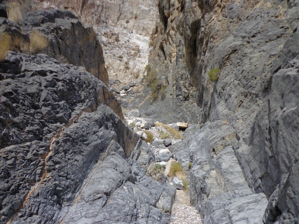 A short corridor through the rock was just past the major dry fall: