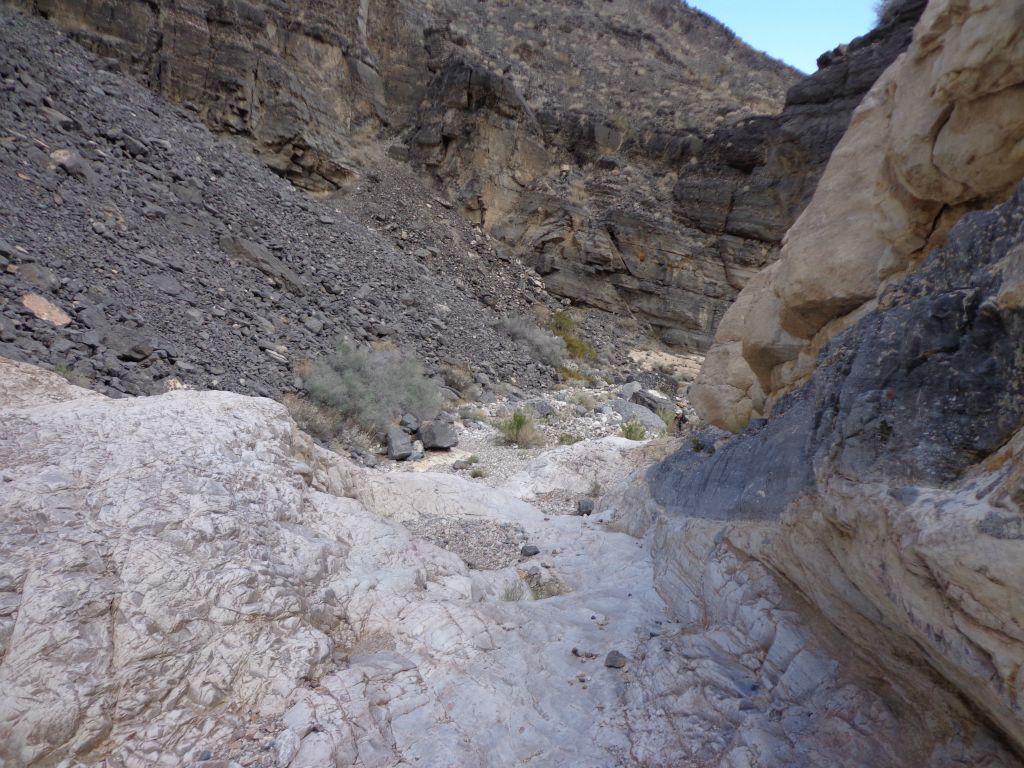 There were quite a few polished rock areas, sloped dry falls, and small chutes to walk through: