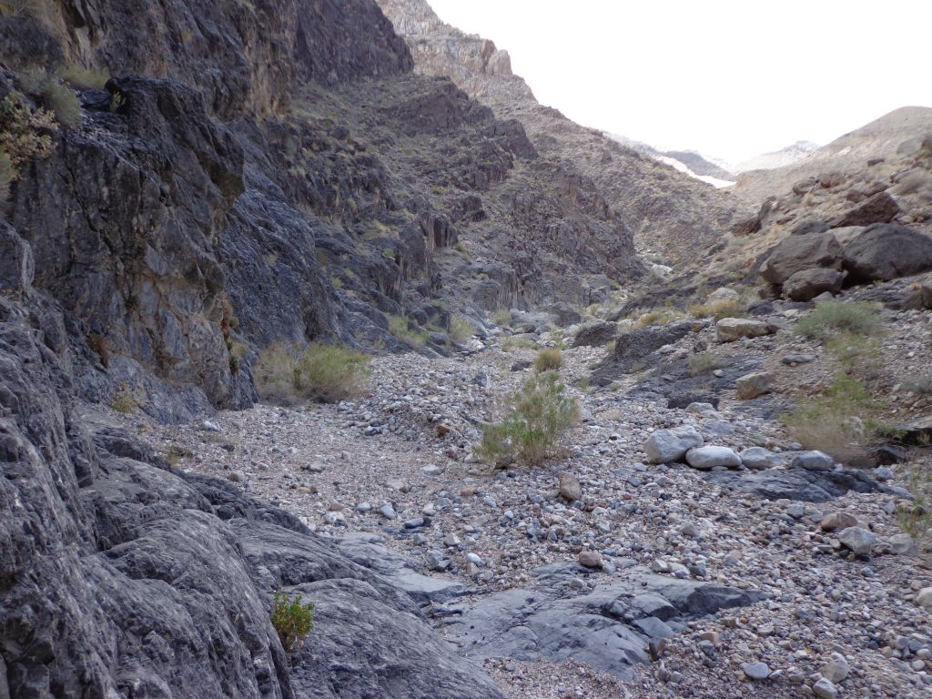 Continuing to make progress up the canyon in the next three photos as we were about 2 1/2 miles into the canyon now: