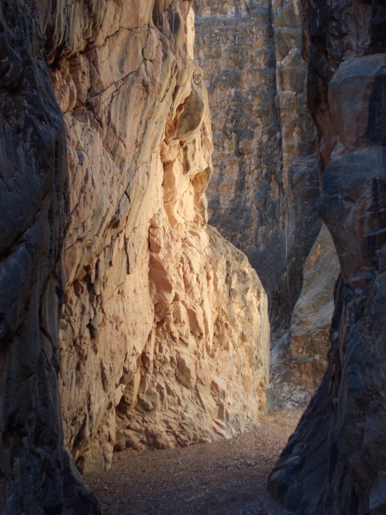 Alternate portrait angle taken from the same location to highlight the height of the walls: