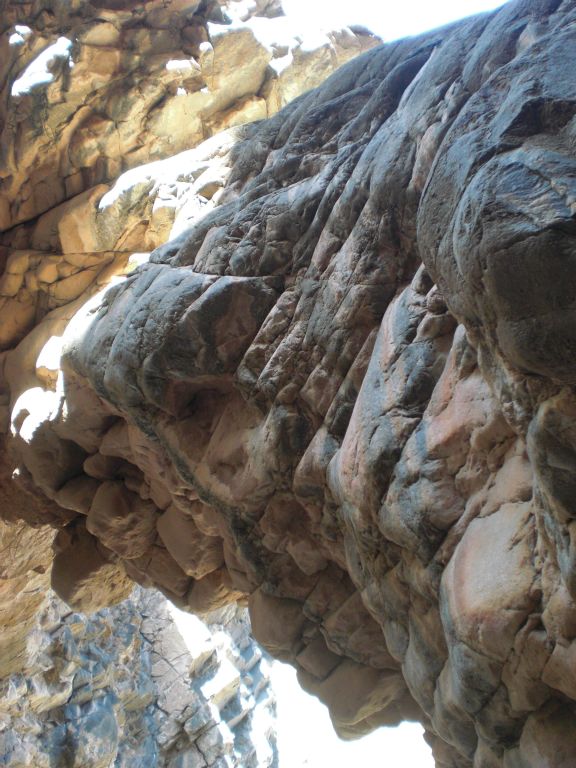 Another unique angle looking straight up the natural bridge: