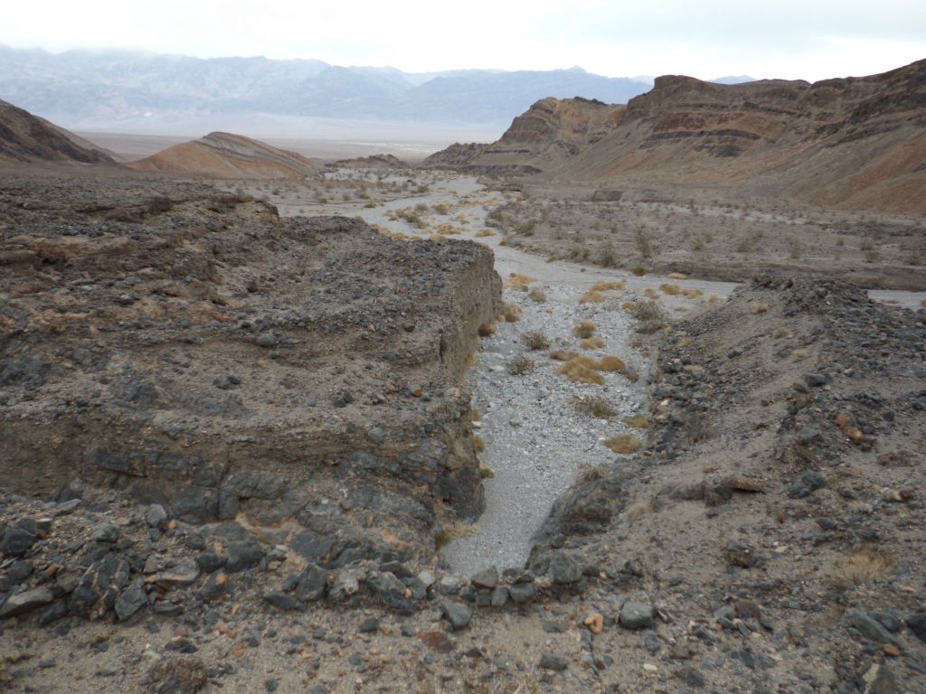 We are now at the mouth of Slab Canyon and looking back out the canyon from the hillside just above it: