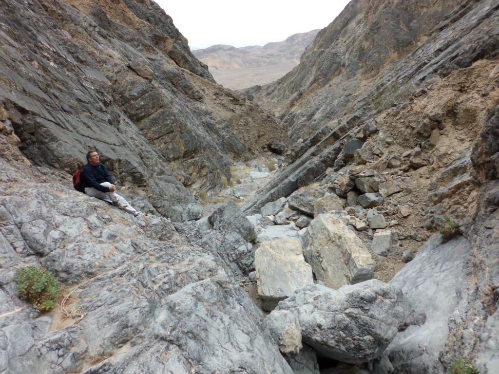 Patrick enjoying the scenery in the narrows: