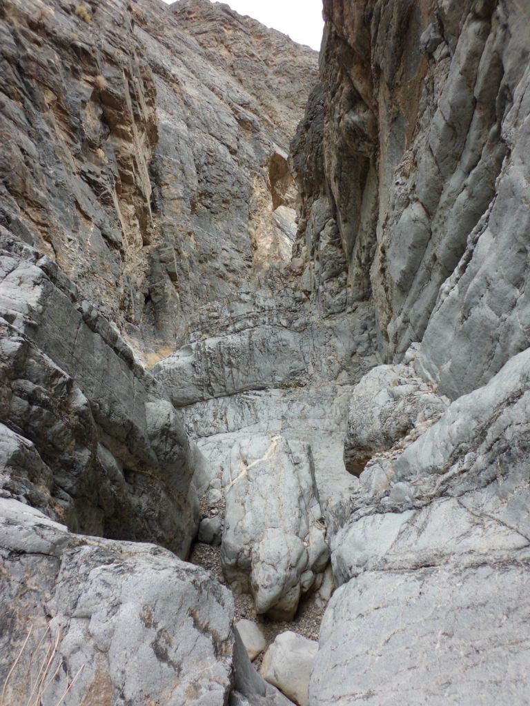 Reaching the top and looking down at the smaller climbs we had just done: