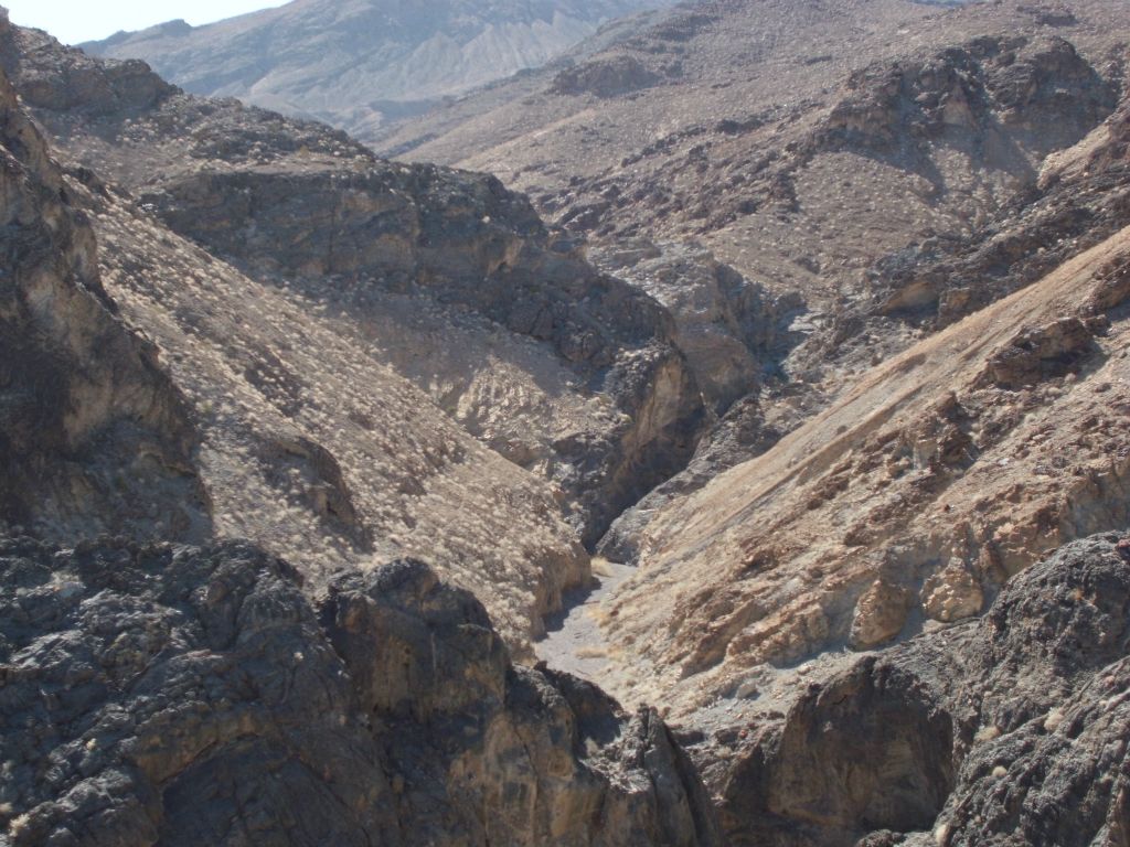The view of the middle canyon from up on the bypass.  The 2nd and 3rd Narrows are further ahead out of view:
