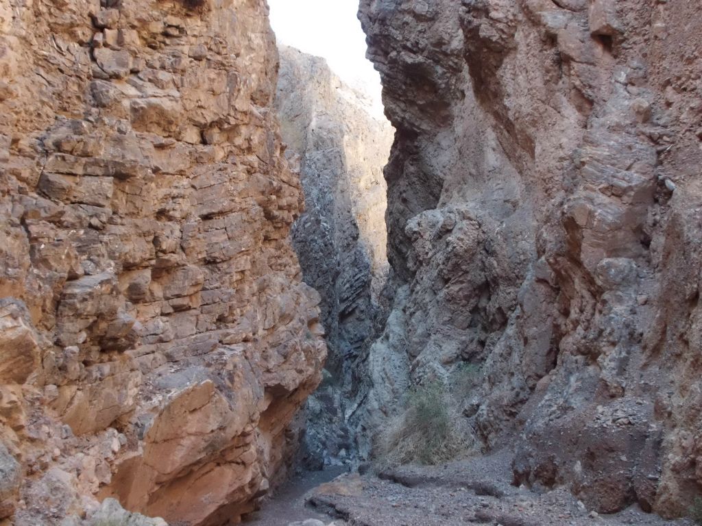 Heading into the depths of the towering slot narrows: