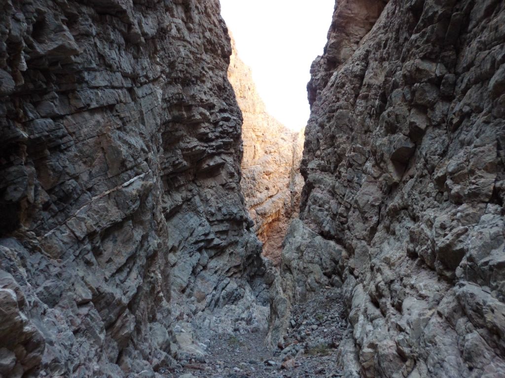 Notice, too, the sun was casting a golden glow on the canyon wall in the distance: