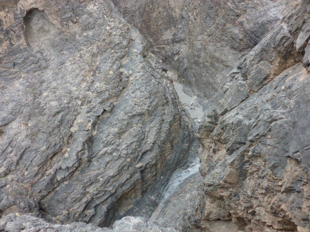 Another view down around the next bend.  We were too high above the canyon and there was no safe route back down: